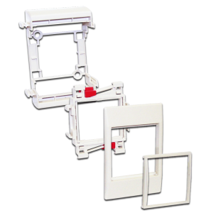 Wall mounting extension outlet box for one Mosaic 45x45 module, white